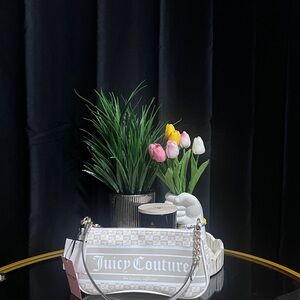 Juicy Couture White and Gold Women's Bag